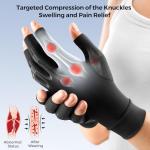 Fingerless Compression Gloves for Arthritis Relief