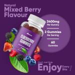 Elderberry Gummies with Vitamins C & Zinc 60 Count