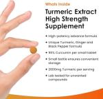 High Strength Turmeric Tablets with Black Pepper & Ginger