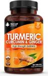 High Strength Turmeric Tablets with Black Pepper & Ginger
