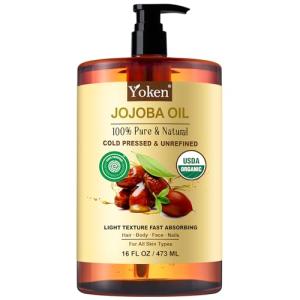 Yoken Organic Jojoba Oil for Hair and Skin