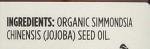 Organic Fortifying Jojoba Oil for Skin & Hair