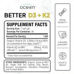 Organic D3 + K2 Supplements for Bone Health
