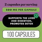Organic Milk Thistle Capsules - 500 mg Silymarin