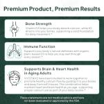 Organic D3 + K2 Supplements for Bone Health