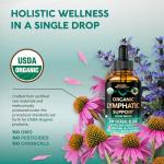 Organic Lymphatic Support Drops with Echinacea & Elderberry