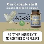 Organic Garlic Capsules - 520mg, 100 Vegetarian Pills