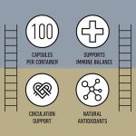 Organic Garlic Capsules - 520mg, 100 Vegetarian Pills