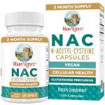 MaryRuth Organics NAC Supplement Vegan Capsules 120 Count