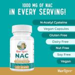 MaryRuth Organics NAC Supplement Vegan Capsules 120 Count