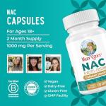 MaryRuth Organics NAC Supplement Vegan Capsules 120 Count