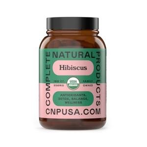 Organic Hibiscus Capsules for Antioxidant Support, 100ct