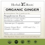 Organic Ginger Root Capsules | 1,200 mg, Vegan