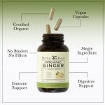 Organic Ginger Root Capsules | 1,200 mg, Vegan