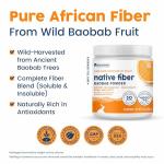 NativePath Organic Baobab Fiber Powder - Orange Flavor