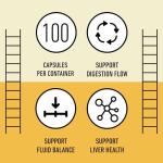 Organic Dandelion Root Capsules - 600mg, 100 Count