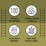 Organic Icelandic Sea Kelp 600mg Capsules - Thyroid Support