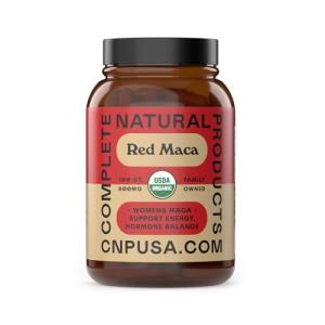 Organic Red Maca Root Capsules - 800mg, Vegan
