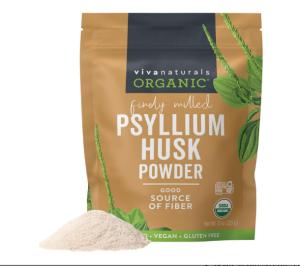 Viva Naturals Organic Psyllium Husk Fiber Powder