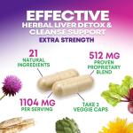 Milk Thistle Dandelion Detox Support Supplement