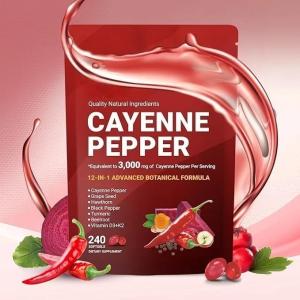 Cayenne Pepper Softgels for Vein and Heart Health