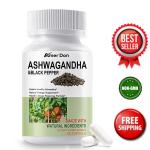 Ashwagandha 1300mg Capsules with Black Pepper