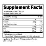 Organic Wheat Grass Juice Powder - 90 Servings