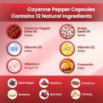 Cayenne Pepper Softgels for Vein and Heart Health