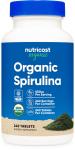 Nutricost Organic Spirulina 500mg Tablets - Vegan Friendly
