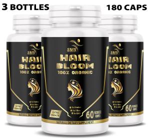 Organic Herbal Hair Growth Veggie Capsules 180 Count