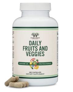 Daily Fruits and Veggies Vegan Supplement, 180 Caps