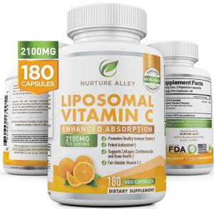 Nurture Alley Vegan Liposomal Vitamin C 2100mg