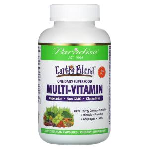 Earth's Blend One Daily Vegan Multi-Vitamin with Iron