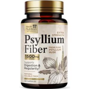 Psyllium Husk Capsules for Daily Fiber Boost