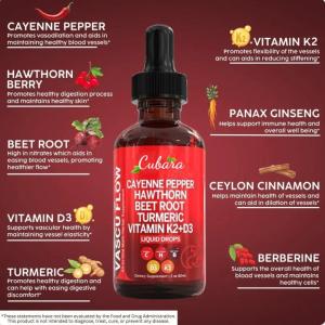 Cayenne Pepper Liquid Drops with Hawthorn Berry