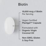 Biotin 10,000mcg with Organic Coconut Oil