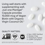 Biotin 10,000mcg with Organic Coconut Oil