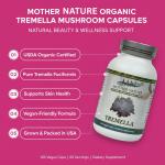 Natural Tremella Mushroom 1000mg - 120 Vegan Caps