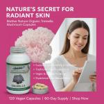 Natural Tremella Mushroom 1000mg - 120 Vegan Caps