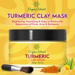 Turmeric – 4.2 fl oz / 120g – Brightening Clay for , Formulated to Reduce Dar...