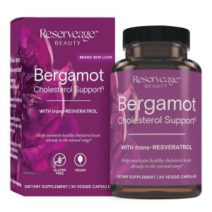 Reserveage Beauty, Bergamot Cholesterol Support with Resveratrol,... 