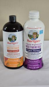 Mary Ruth's Hair Growth & Skin Renew AM to PM Bundle Peach Mango Berry Dream