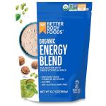 BetterBody Foods Organic Energy Blend, Plant-Based Protein Blend made with Naturally Energizing Green Coffee Extract and Maca, Gluten-free, Non-GMO, 12.7 Ounces