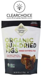 New Sunny Fruit Organic SunDried Smyrna Figs - 40oz Dried Fruit Unsulfured Snack