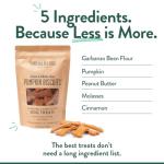 Portland Pet Food Company Pumpkin Dog Treats Healthy Biscuits for Small Medium & Large Dogs - Grain-Free, Human-Grade, All Natural Cookies, Snacks & Puppy Training Treats - Made in The USA - 5 oz
