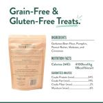 Portland Pet Food Company Pumpkin Dog Treats Healthy Biscuits for Small Medium & Large Dogs - Grain-Free, Human-Grade, All Natural Cookies, Snacks & Puppy Training Treats - Made in The USA - 5 oz