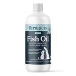 Fera Pets Fish Oil - Omega 3 for Dogs & Cats to Support Joints, Heart, Skin and Coat Health - Non GMO with Vitamin E - 16 oz