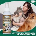 Mad About Organics Daily Oral Care Herbal Spray for Dogs & Cats - Wintergreen, Spearmint & Peppermint Formula, Reduces Plaque & Tartar for Fresh Breath, Simple No-Brush Dental Solution, 4oz Bottle