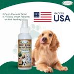 Mad About Organics Daily Oral Care Herbal Spray for Dogs & Cats - Wintergreen, Spearmint & Peppermint Formula, Reduces Plaque & Tartar for Fresh Breath, Simple No-Brush Dental Solution, 4oz Bottle