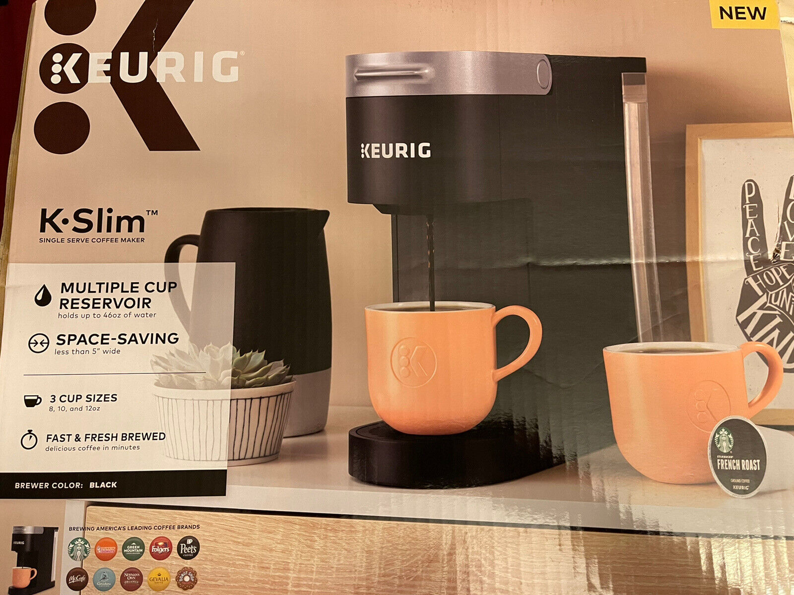 Keurig K-Slim Single Serve Coffee Maker (Black)